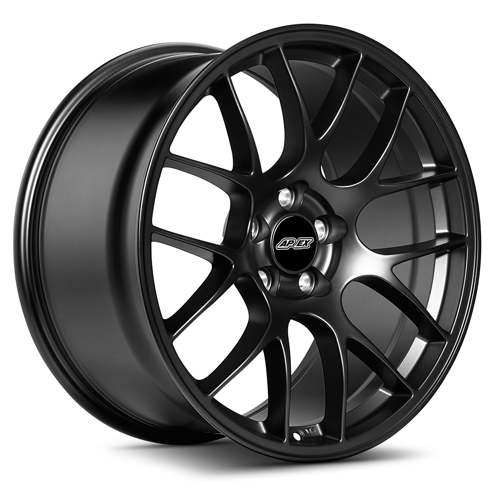 APEX EC-7 Flow Formed Wheels - 19x9 +34 - Tesla Model 3 and Y Fitment - Satin Black