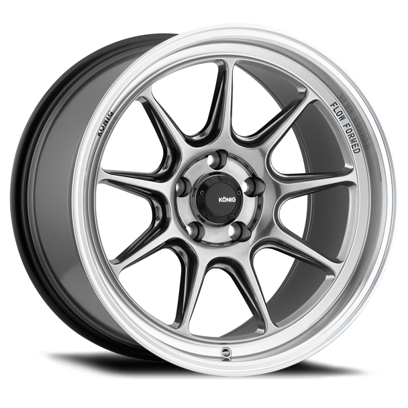 Konig Countergram - 19x9.5 5x114.3 +35 Hyper Chrome Center with Mirror Machined Lip - Tesla Model 3