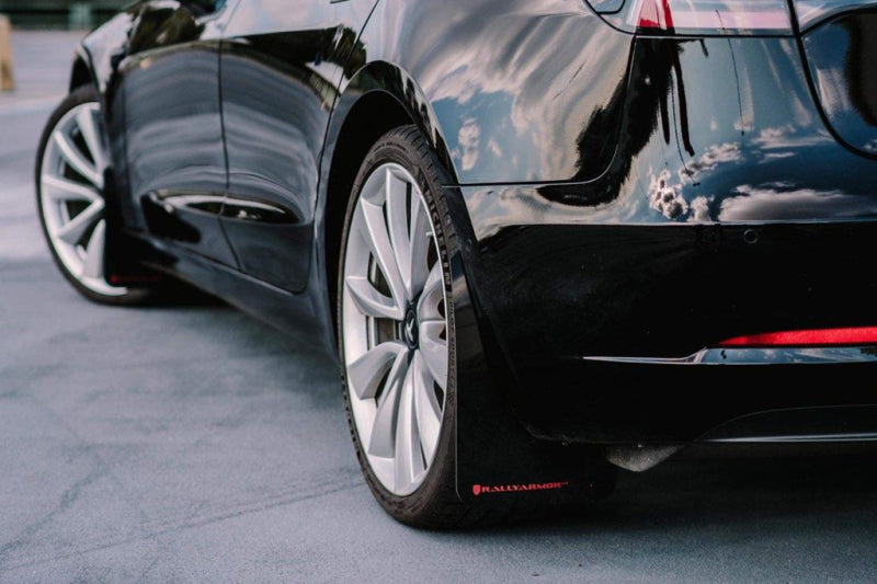 Rally Armor UR Mud Flaps - Tesla Model 3 ⚡ Emotive Engineering