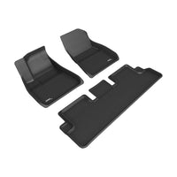 3D MAXpider KAGU All-Weather Floor Mats - Tesla Model 3 - 3-pc Front and Rear